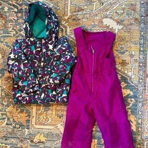 Columbia jacket and snow pants
